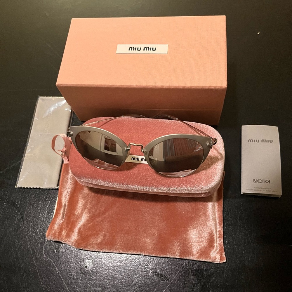 Miu Miu Mirrored Sunglasses - image 2
